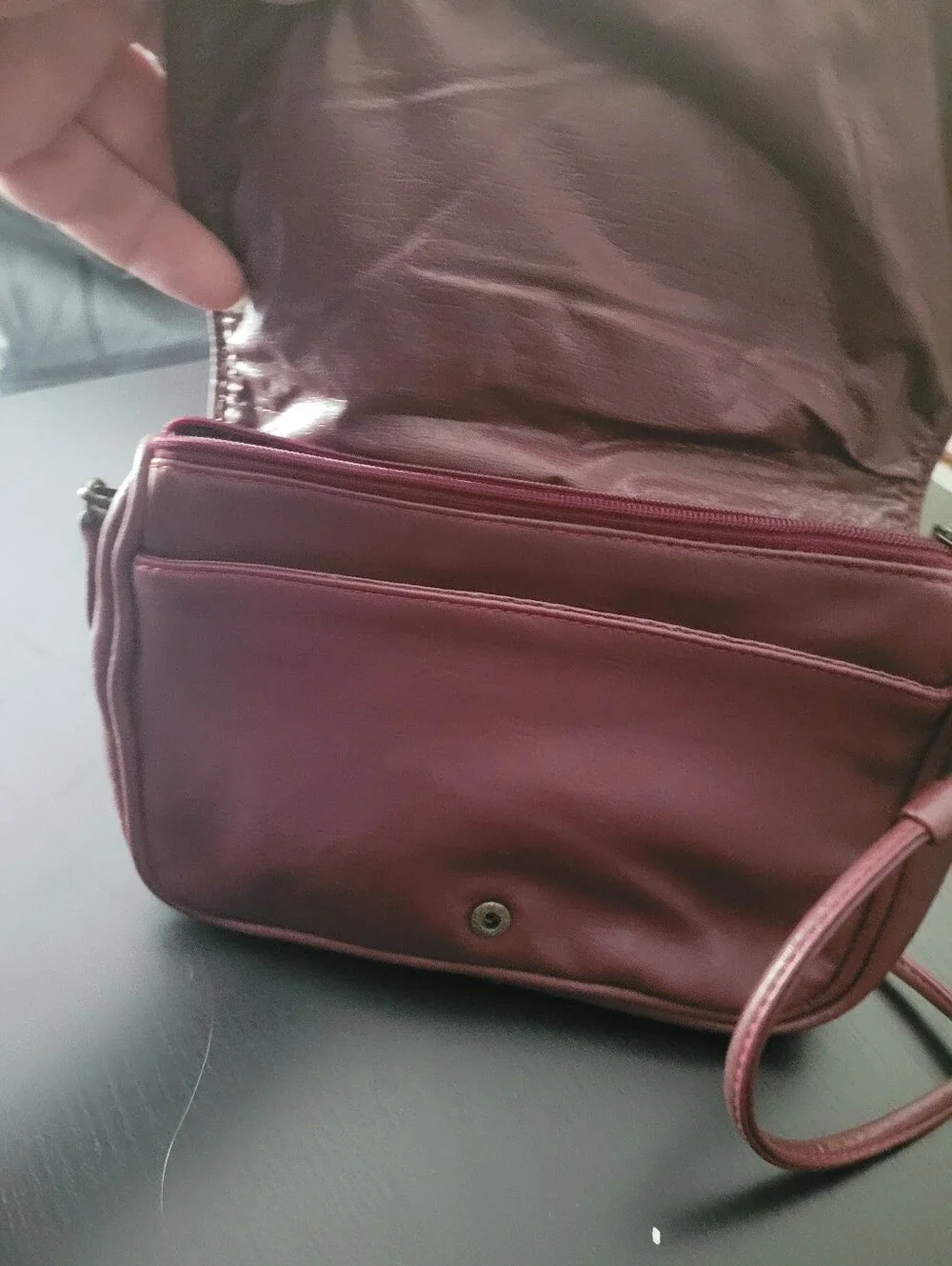 Pacific Connections Women's Burgundy Clutch/Crossbody Bag